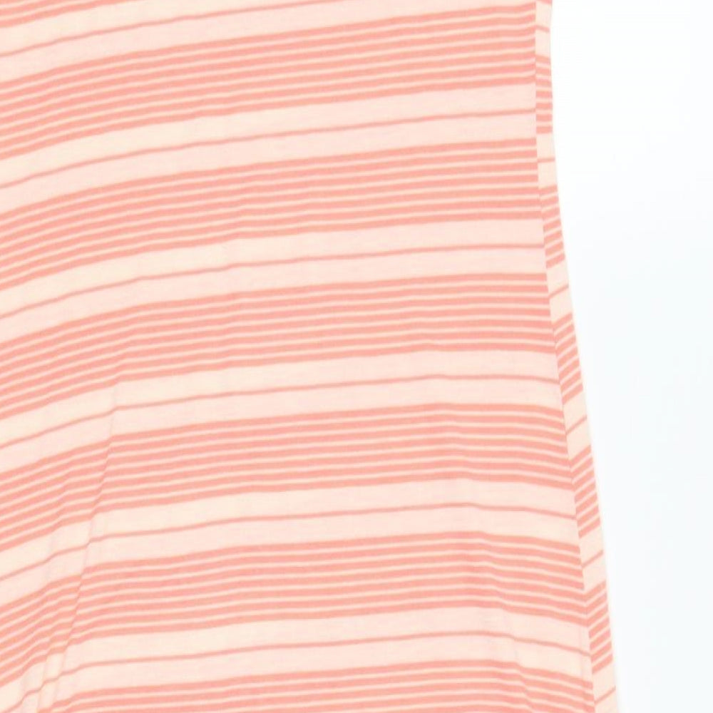 Bay Womens Pink Striped  T-Shirt Dress  Size 12