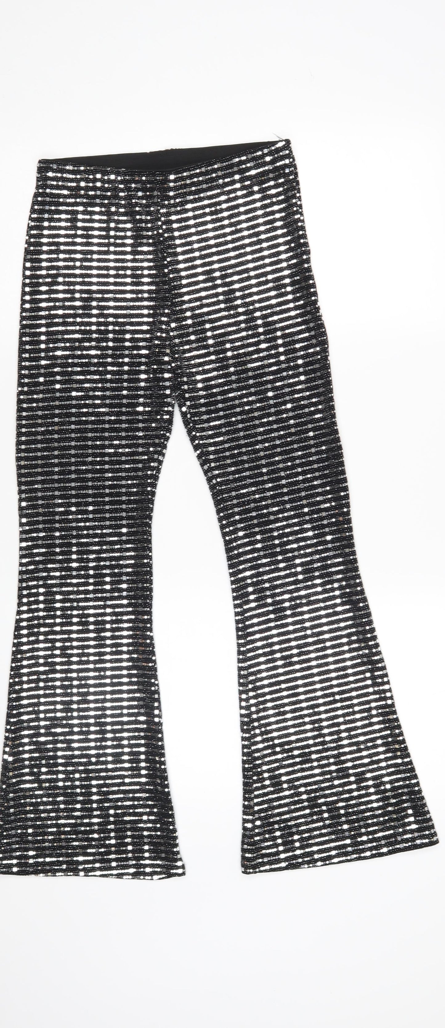 River Island Girls Silver   Jegging Trousers Size 11-12 Years
