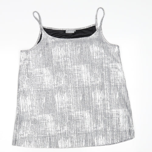 Fransa Womens Silver   Camisole Tank Size L
