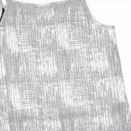 Fransa Womens Silver   Camisole Tank Size L