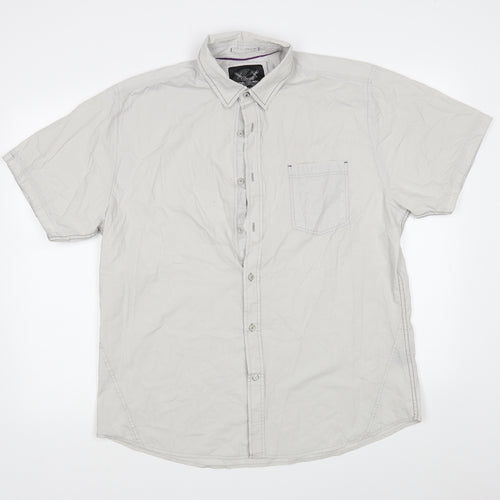 Drill Clothing Mens Grey    Button-Up Size XL