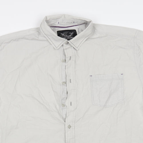 Drill Clothing Mens Grey    Button-Up Size XL