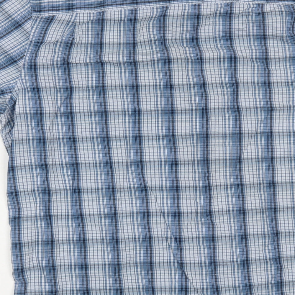 Axist Mens Blue Check   Button-Up Size XL