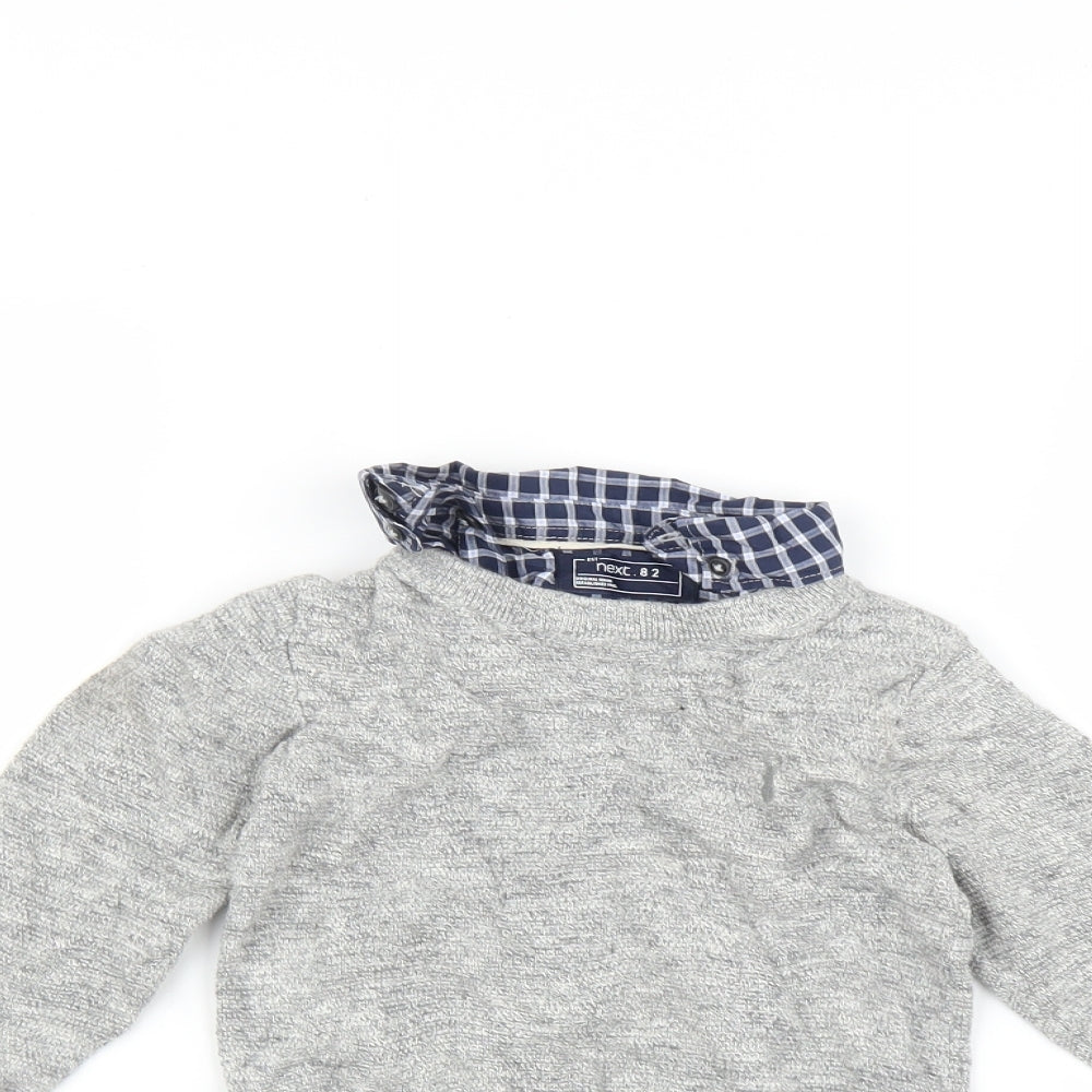 NEXT Boys Grey   Pullover Jumper Size 4 Years