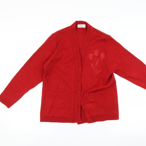 Care Womens Red   Pullover Jumper Size S