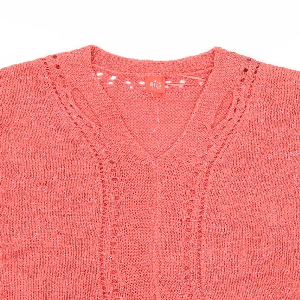 Miss Womens Pink   Pullover Jumper Size M
