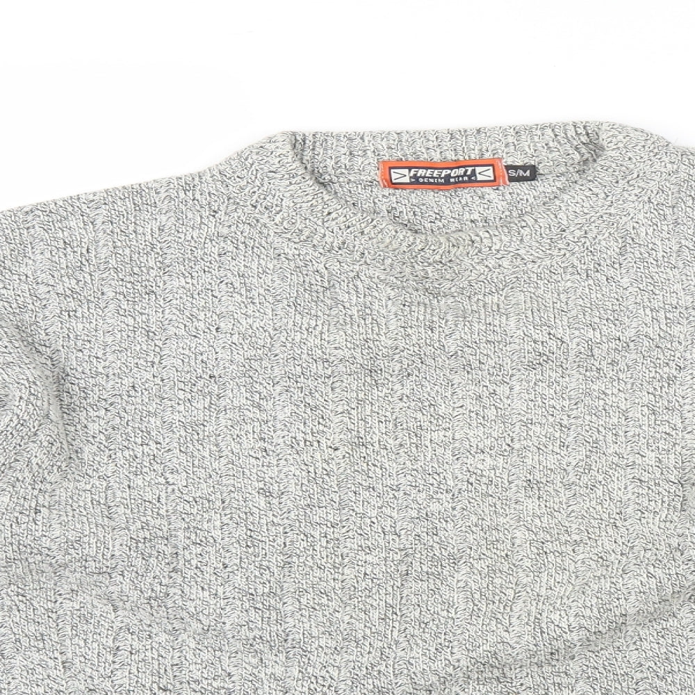 Freeport Mens Grey   Pullover Jumper Size S