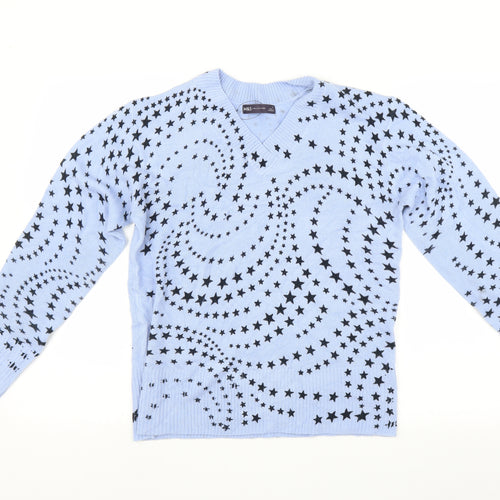 Marks and Spencer Womens Multicoloured   Pullover Jumper Size 12  - Star print