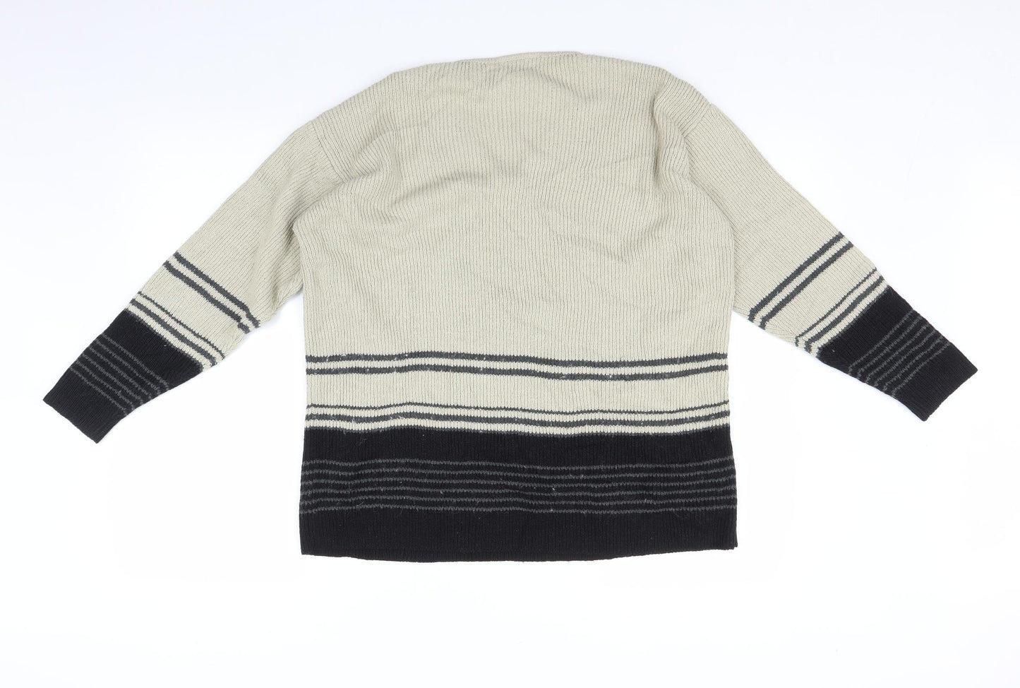 Versatility Womens Multicoloured Striped  Pullover Jumper Size 12