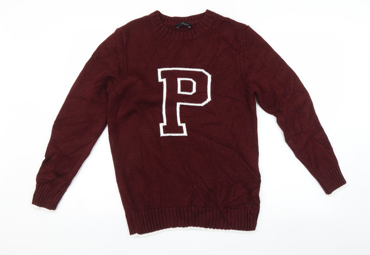 New Look Mens Multicoloured Pullover Jumper Size S - P