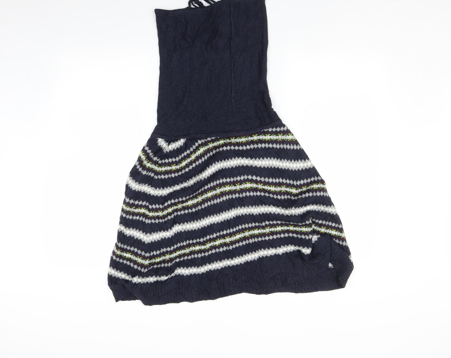 Preworn Womens Multicoloured Striped  Fit & Flare  Size S