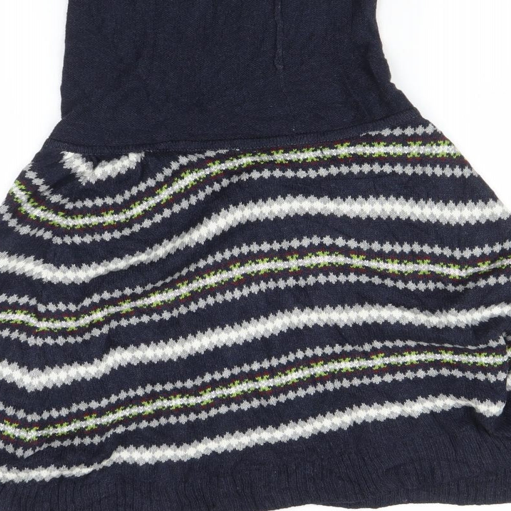 Preworn Womens Multicoloured Striped  Fit & Flare  Size S