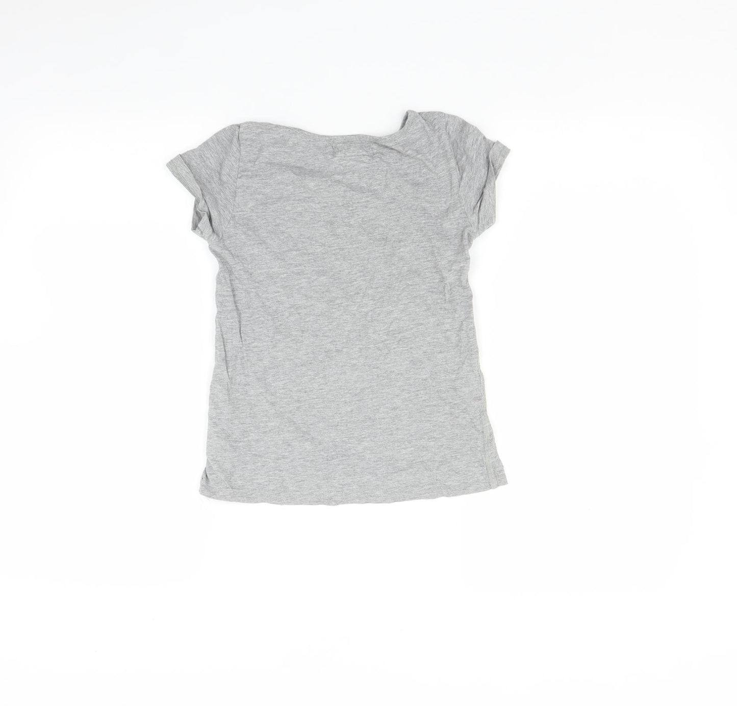 H&M Girls Grey   Basic T-Shirt Size 9-10 Years  - Heritage state