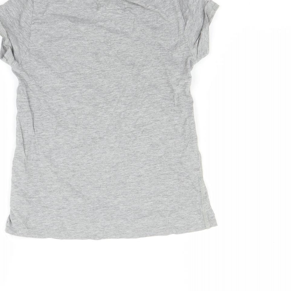 H&M Girls Grey   Basic T-Shirt Size 9-10 Years  - Heritage state