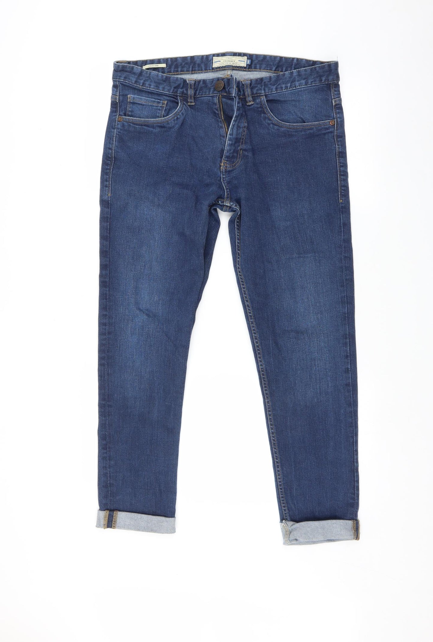 NEXT Mens Blue   Skinny Jeans Size 34 L30 in