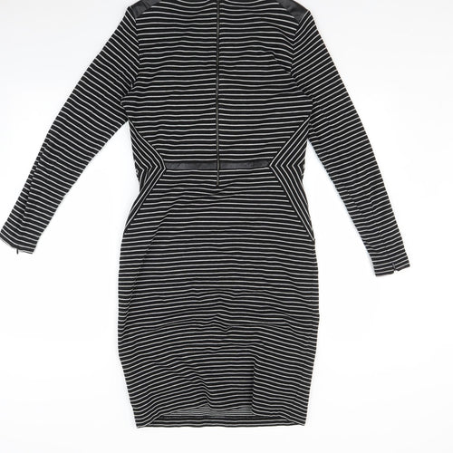 Autograph Womens Multicoloured Striped  A-Line  Size 12
