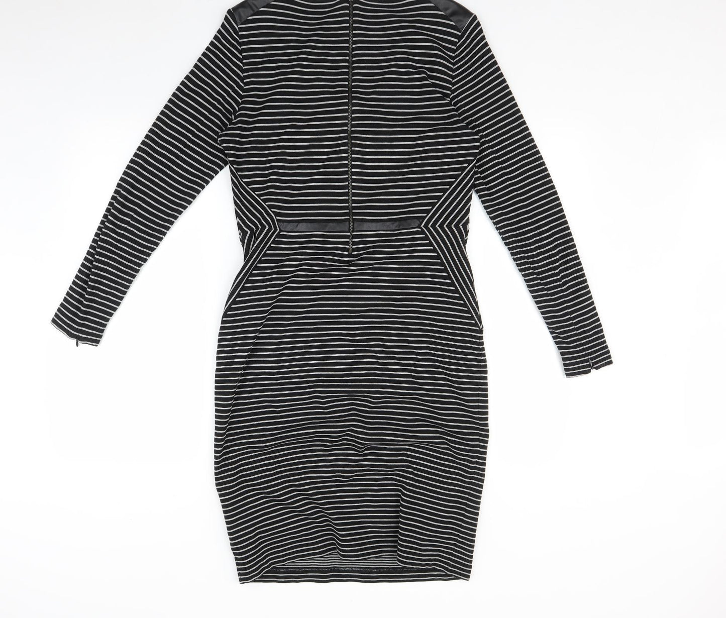 Autograph Womens Multicoloured Striped  A-Line  Size 12