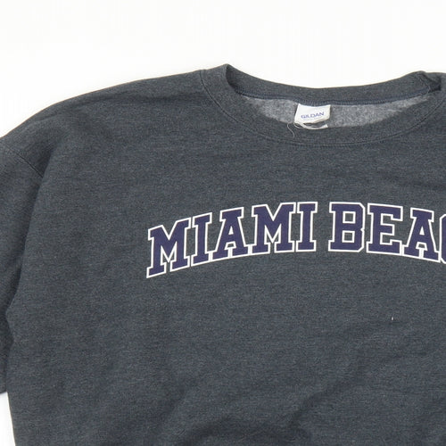Gildan Womens Green   Pullover Jumper Size M  - Miami Beach