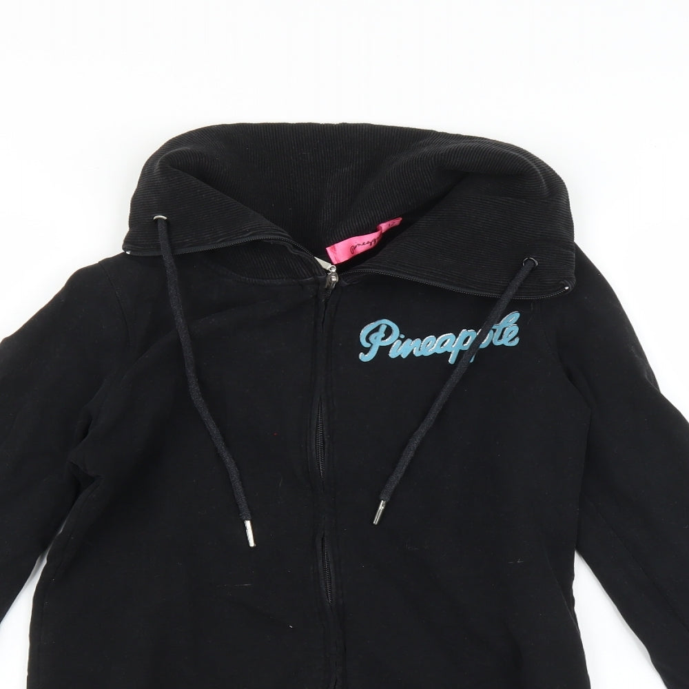 Debenhams Womens Black   Full Zip Hoodie Size 12  - Pineapple dance studio