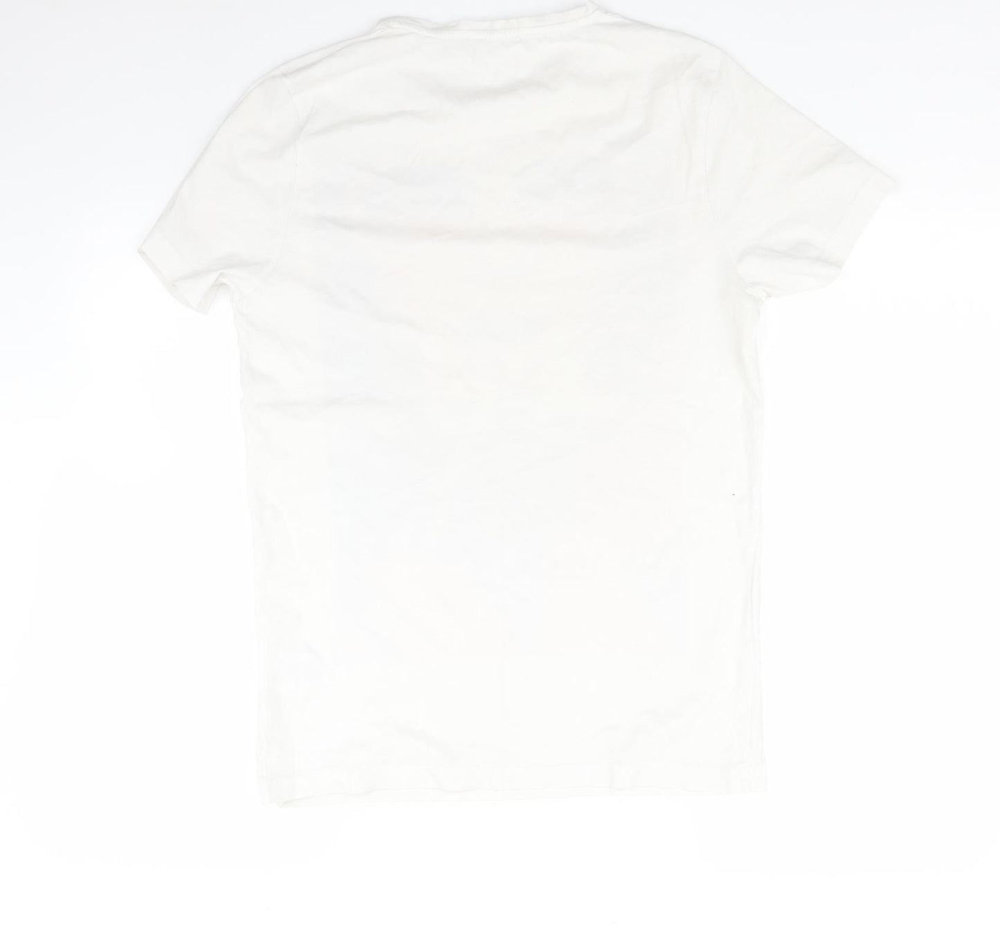 Friend or faux Mens White    T-Shirt Size S