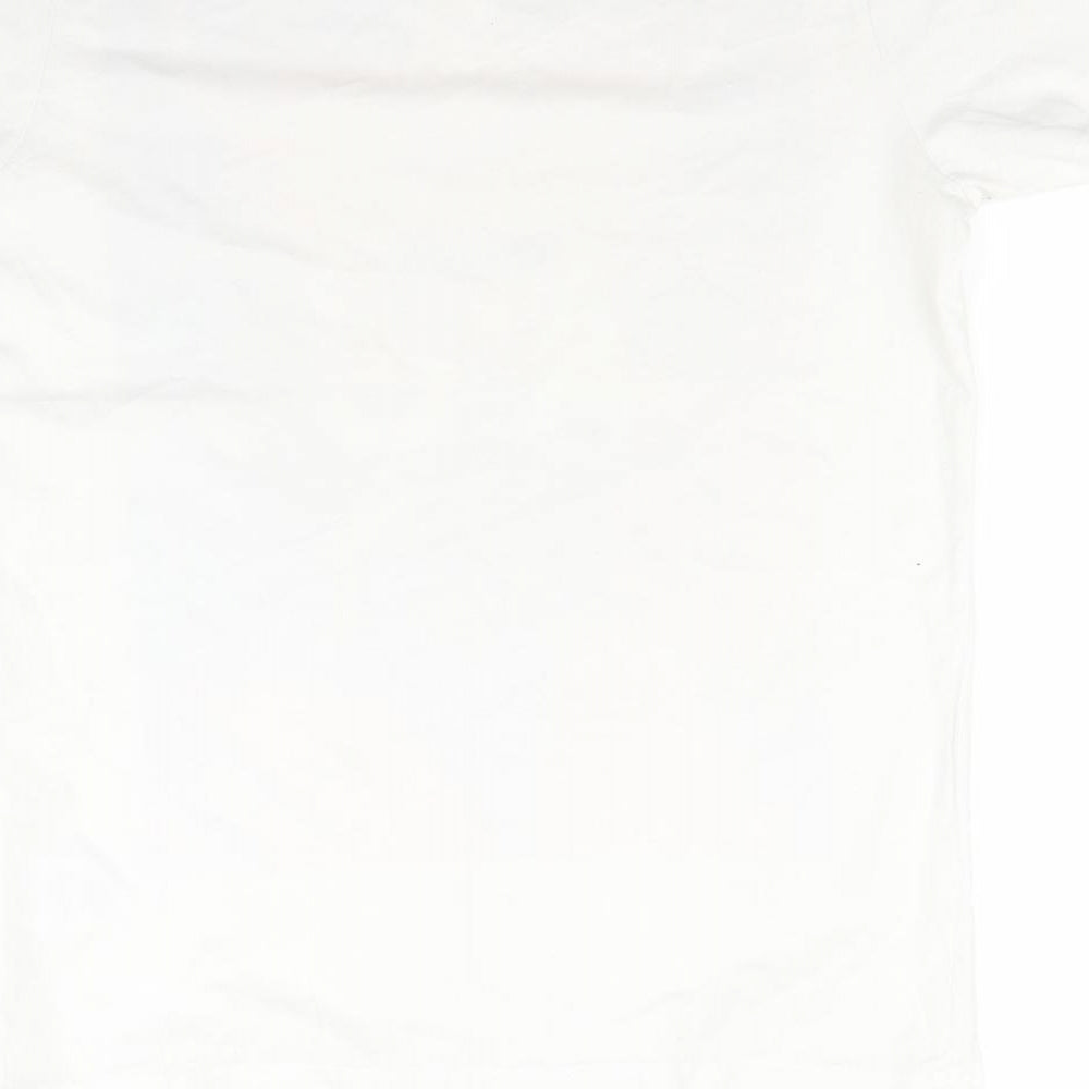Friend or faux Mens White    T-Shirt Size S