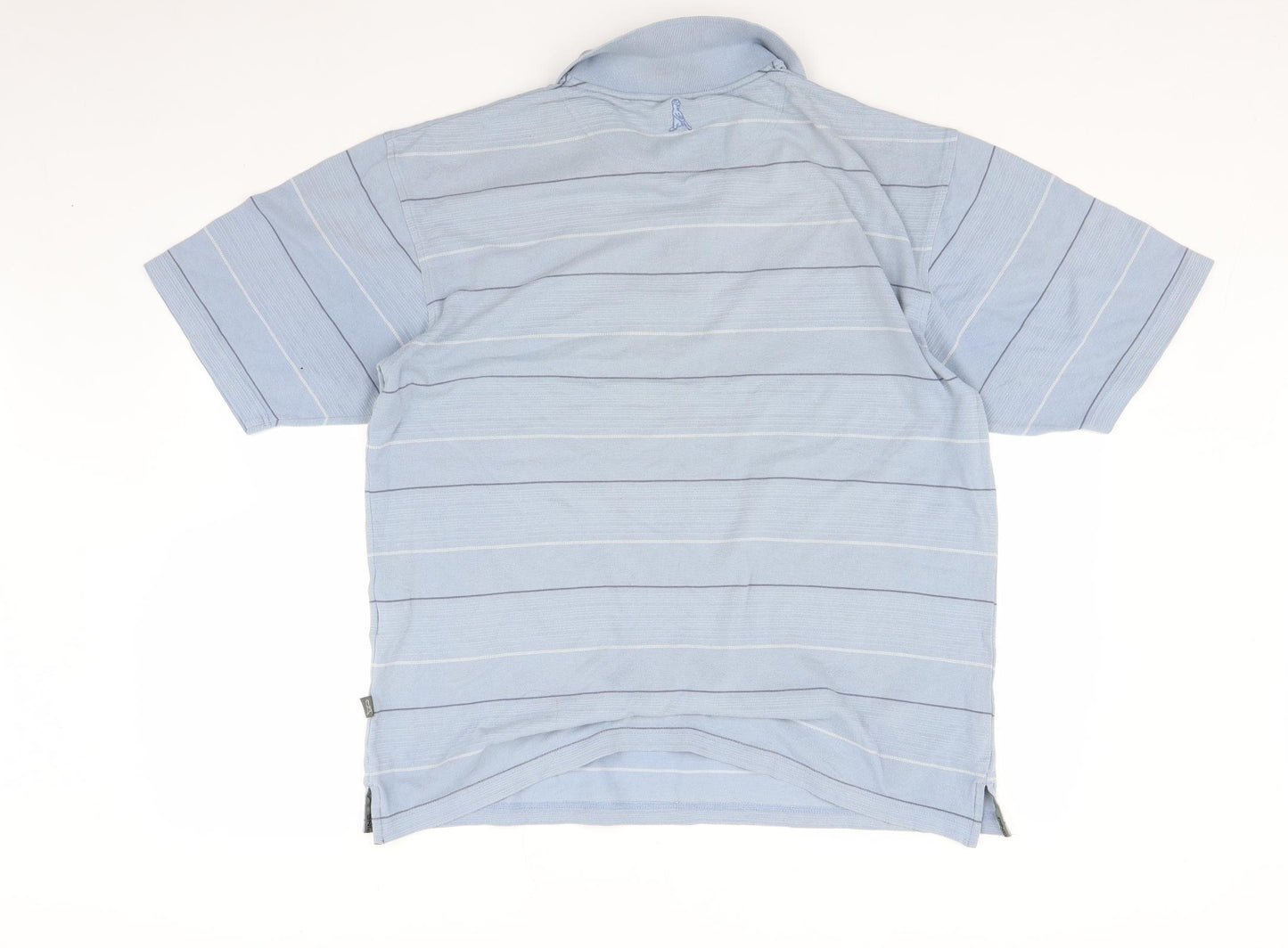 Ping Mens Blue Striped   Polo Size L