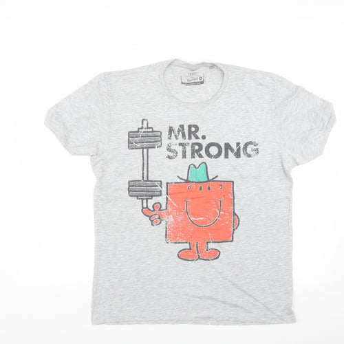 NEXT Mens Grey    T-Shirt Size XL  - Mr strong