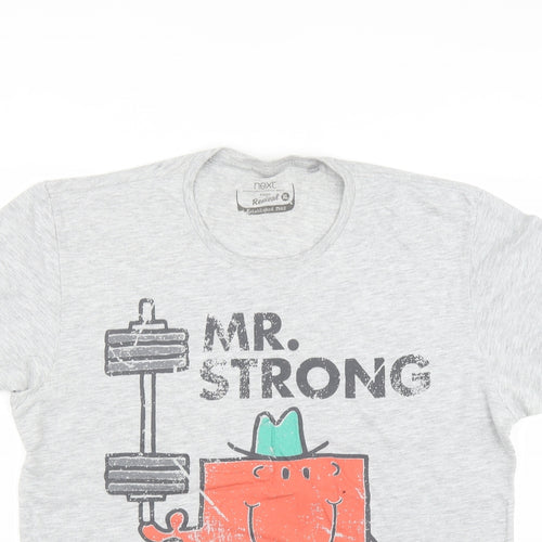 NEXT Mens Grey    T-Shirt Size XL  - Mr strong