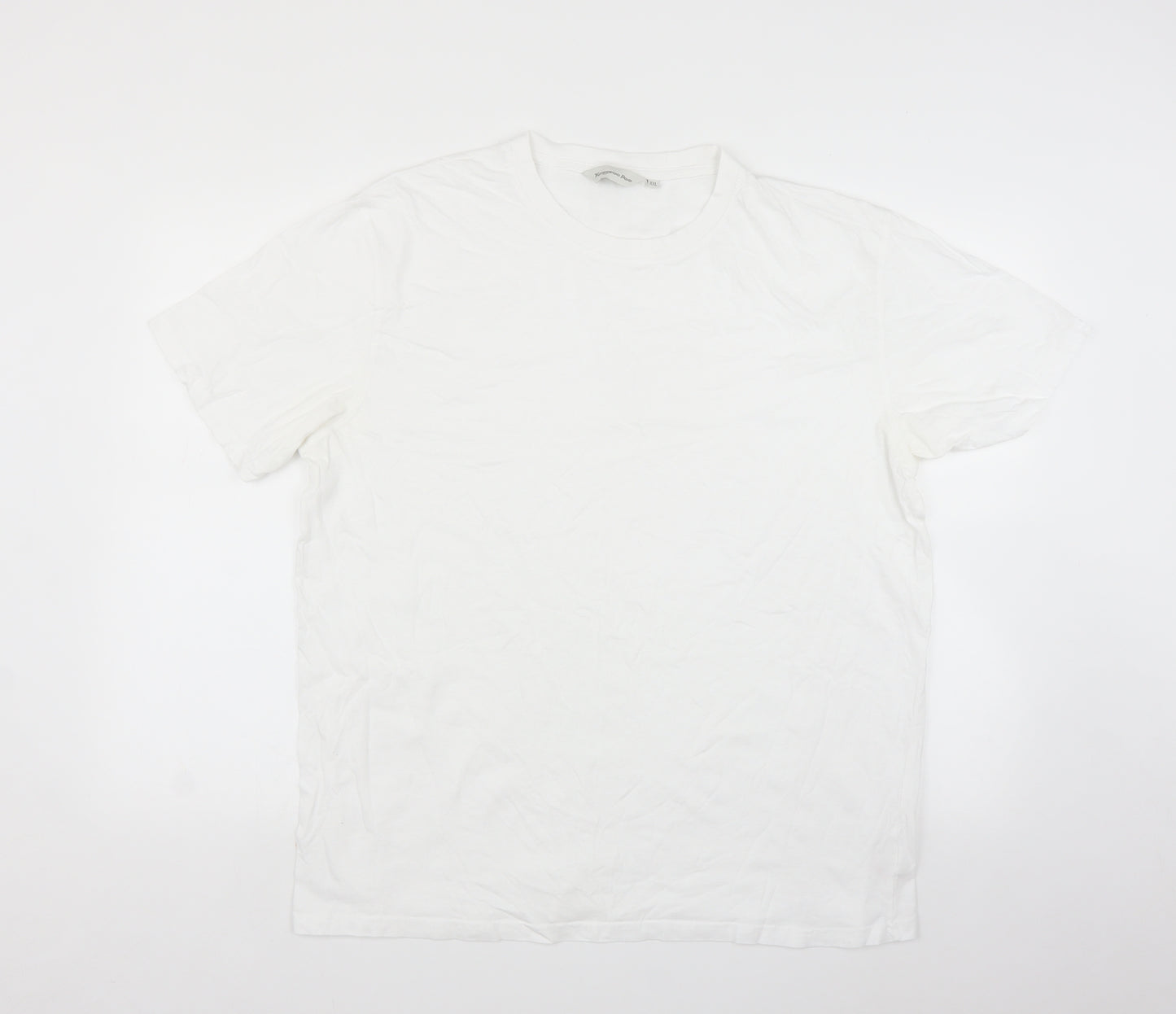 Kangaroo poo Mens White    T-Shirt Size 2XL