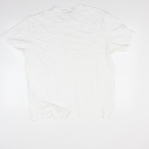 Kangaroo poo Mens White    T-Shirt Size 2XL