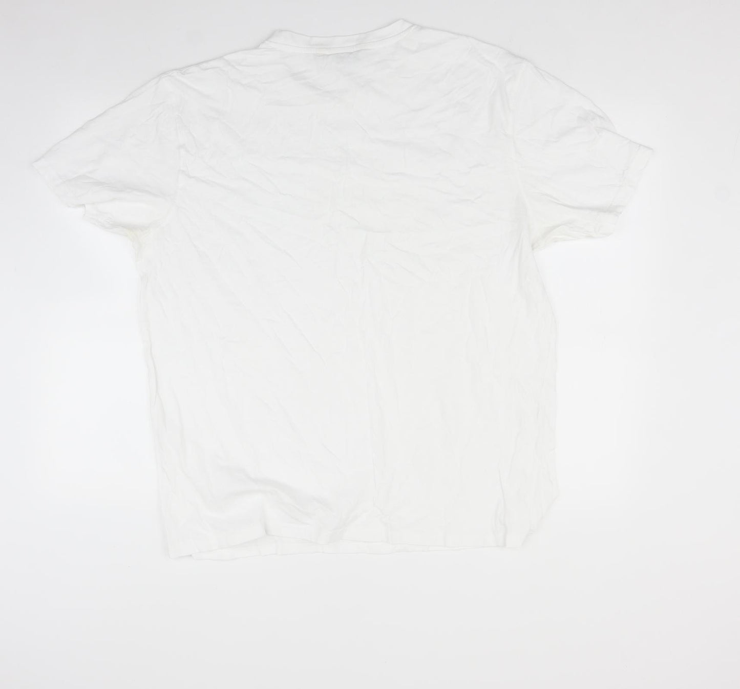 Kangaroo poo Mens White    T-Shirt Size 2XL