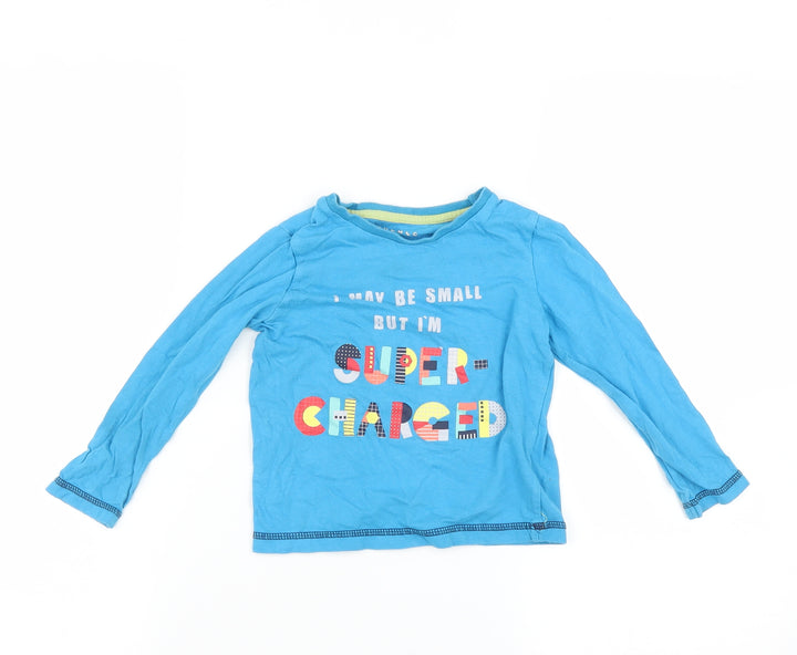 Nutmeg Baby Blue Basic T-Shirt Size 18-24 Months