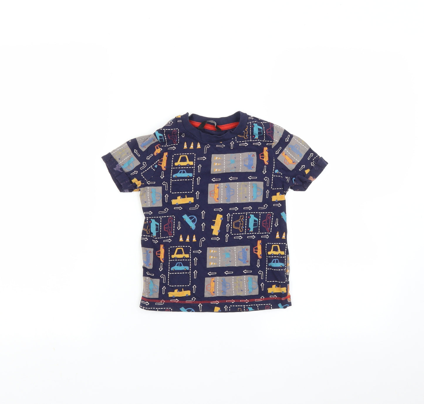 George Baby Blue   Basic T-Shirt Size 36 Months  - Cars