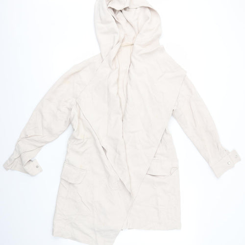 Preworn Womens Beige   Jacket Coat Size L