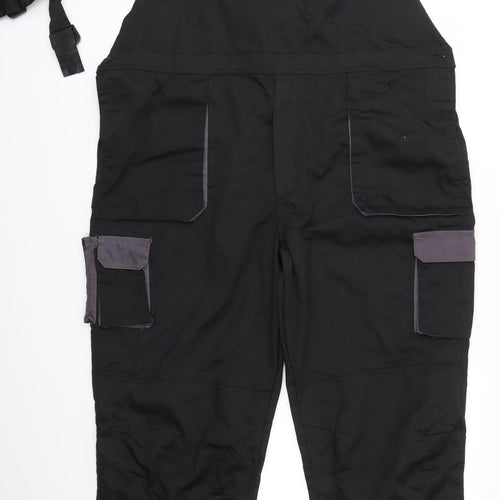 Portwest Mens Black   Cargo Trousers Size 2XL L29 in - Workwear DUNGAREES