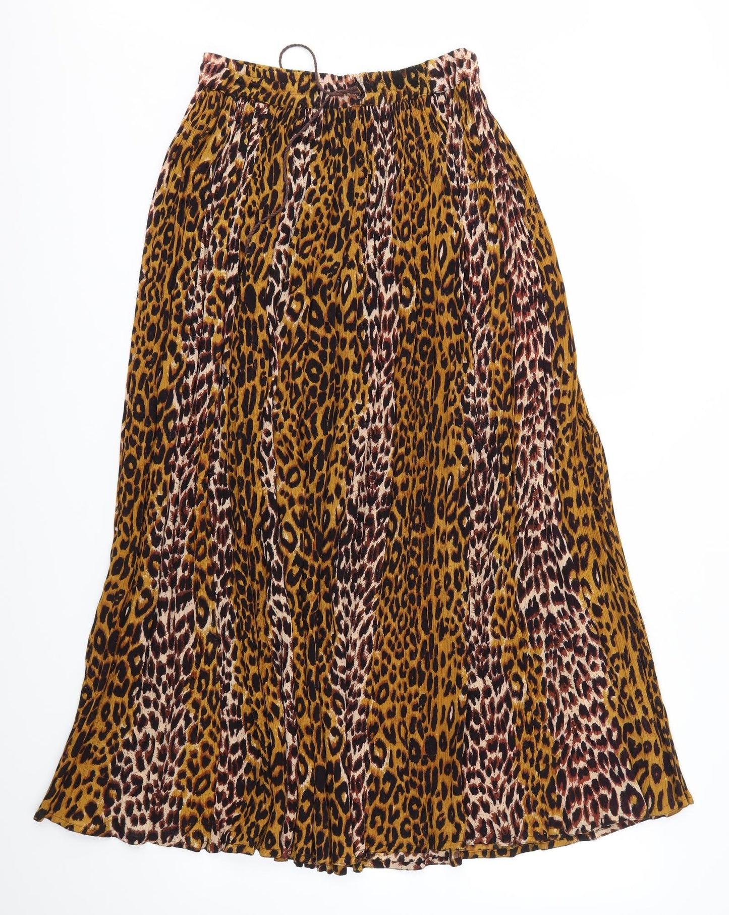 Preworn Womens Multicoloured Animal Print  Flare Skirt One Size