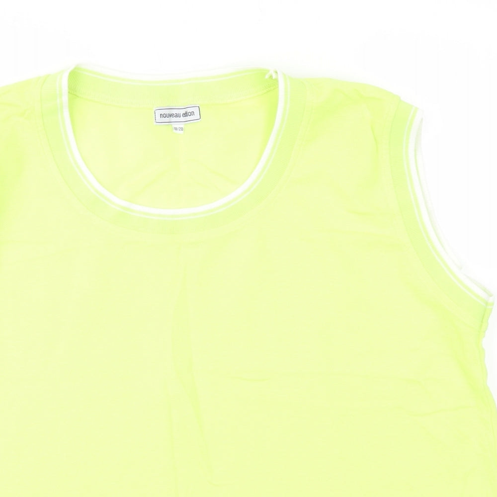 Nouveau Edition Womens Green   Vest Jumper Size 18