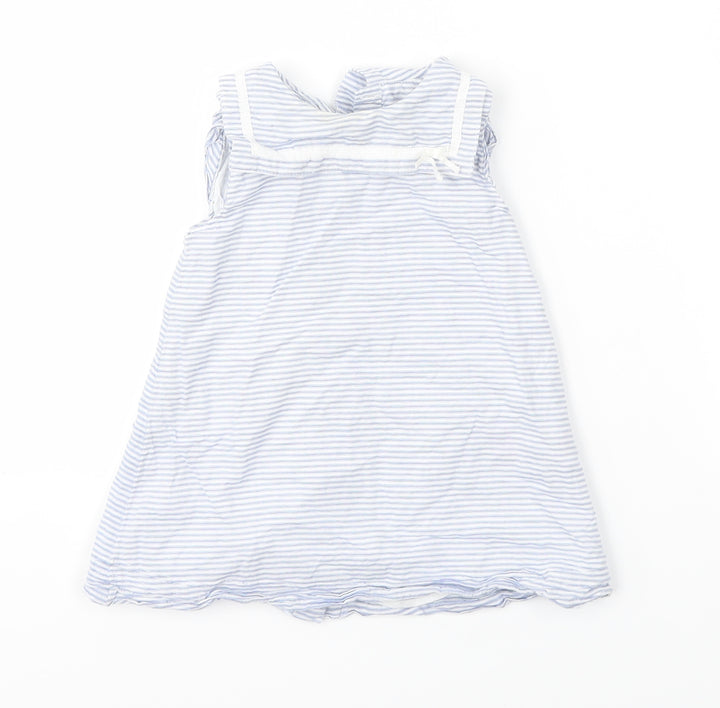 M&S Girls Multicoloured Striped A-Line Size 6-9 Months