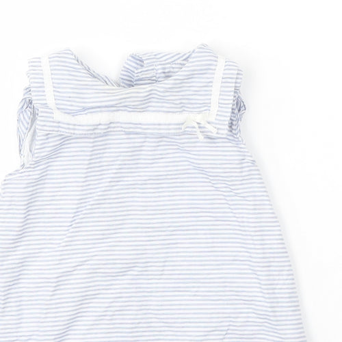 M&S Girls Multicoloured Striped  A-Line  Size 6-9 Months