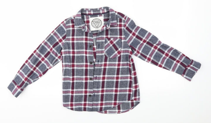 Matalan Boys Multicoloured Check  Basic Button-Up Size 7 Years
