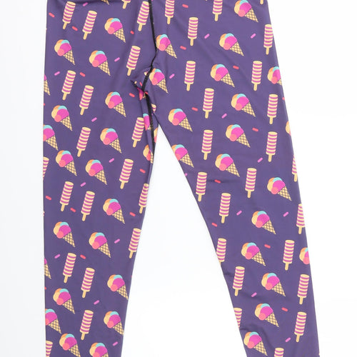 Lucy Locket Loves Womens Multicoloured   Cropped Leggings Size M L24 in