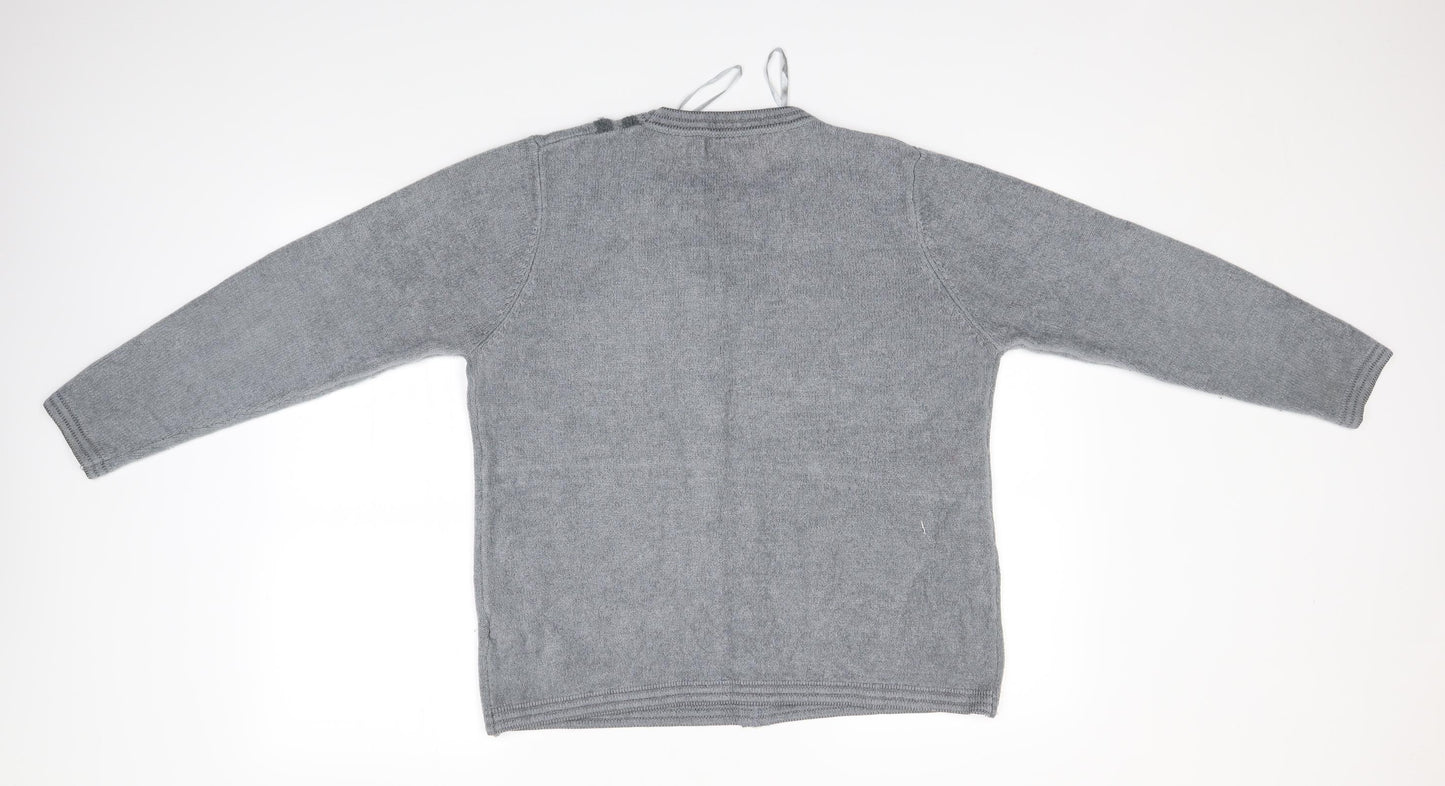 ALEXARA Womens Grey   Pullover Jumper Size XL