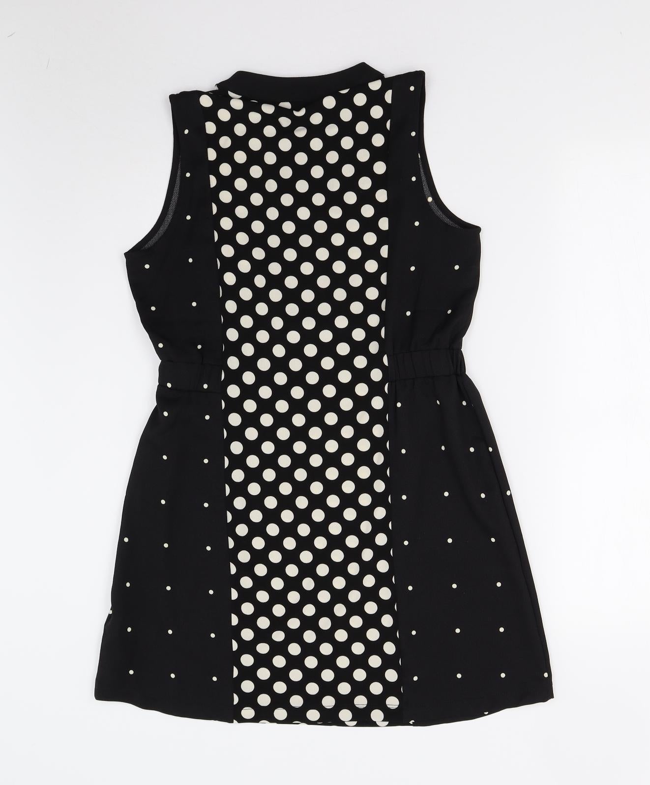 NEXT Womens Black Polka Dot  Shift  Size 10