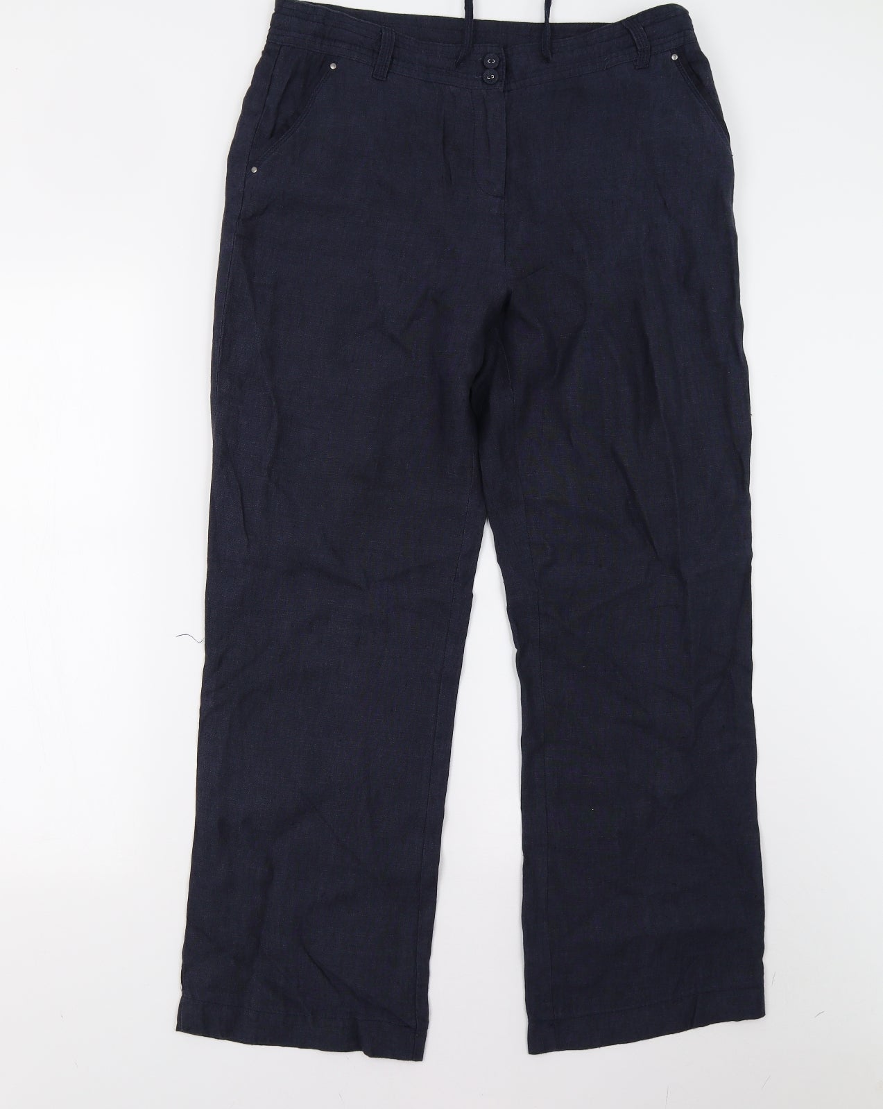 John Rocha Womens Blue   Trousers  Size 12 L28 in - Short