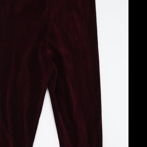 M&Co Womens Purple  Corduroy Carrot Leggings Size 20 L28 in