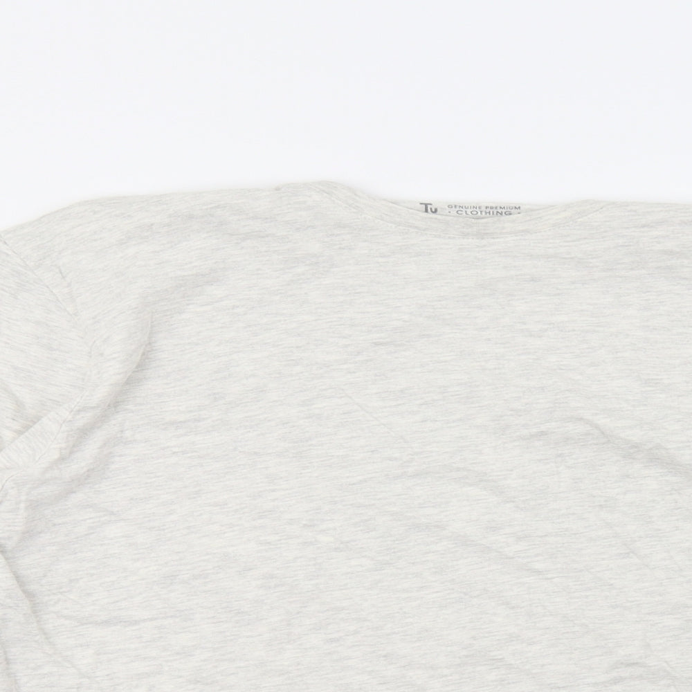 TU Womens Grey   Basic T-Shirt Size M