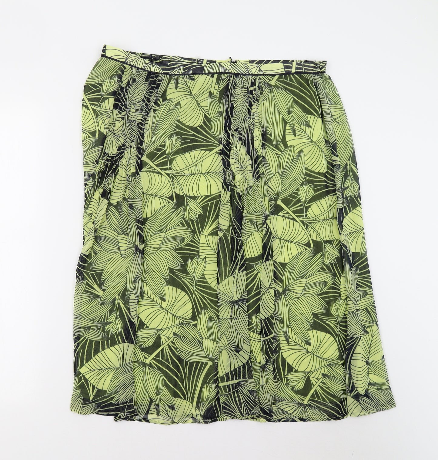 Jacques Vert Womens Green   Flare Skirt Size 18
