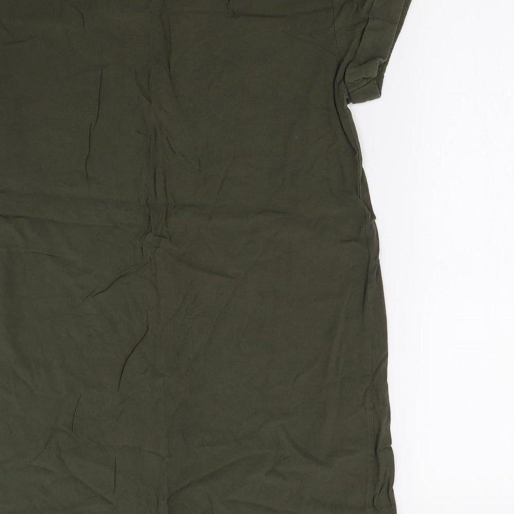 Anna Glover for H&M Womens Green   Shirt Dress  Size 10