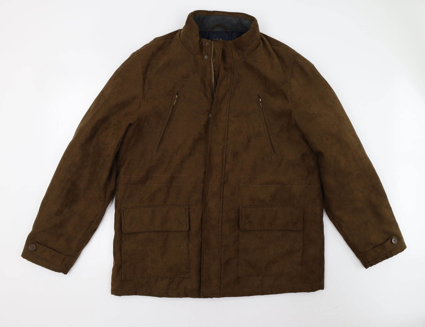 Matalan Mens Brown   Overcoat Coat Size 2XL