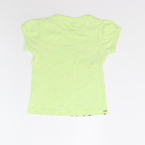 Disney Stores Girls Yellow   Basic T-Shirt Size 2 Years  - Minnie Mouse